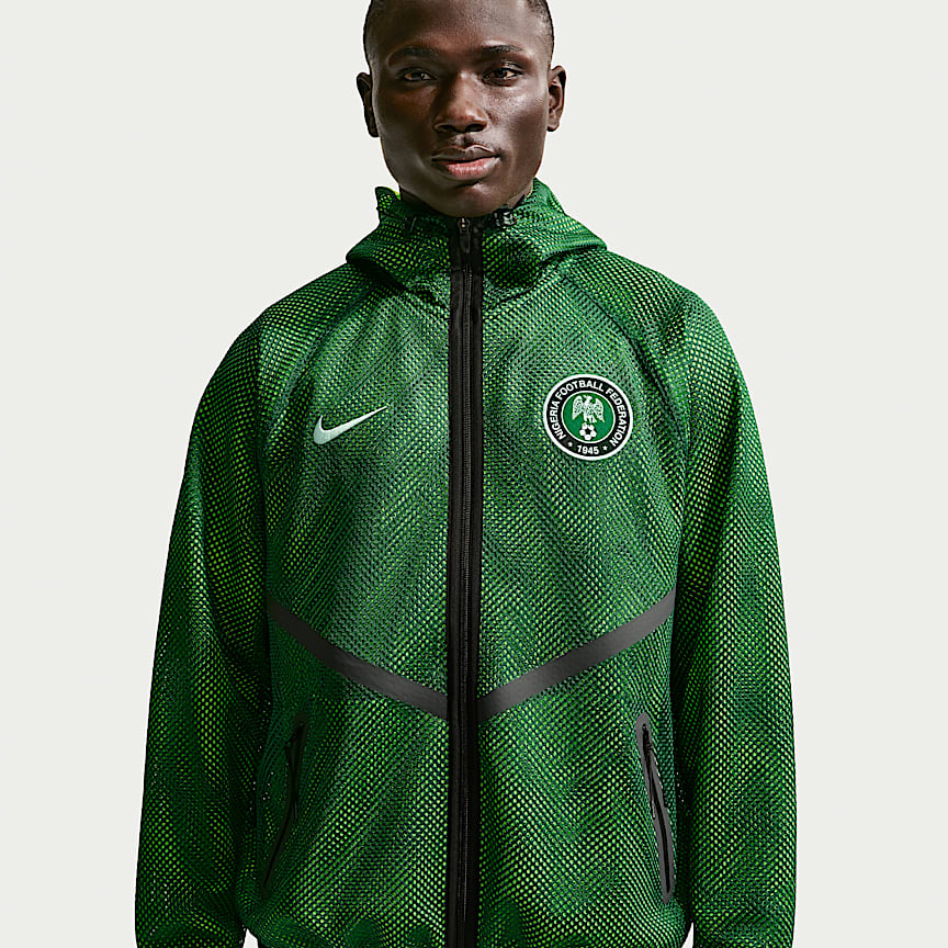Green Bay Packers Tech Fleece Windrunner Men's Nike NFL Full-Zip